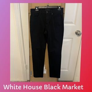 White House Black Market Women's Classic Black Skinny Jeans